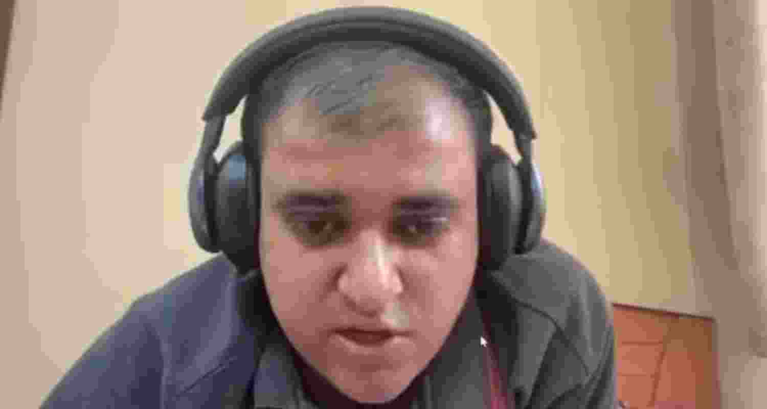 Screengrab from the last video shared by Atul Subash.