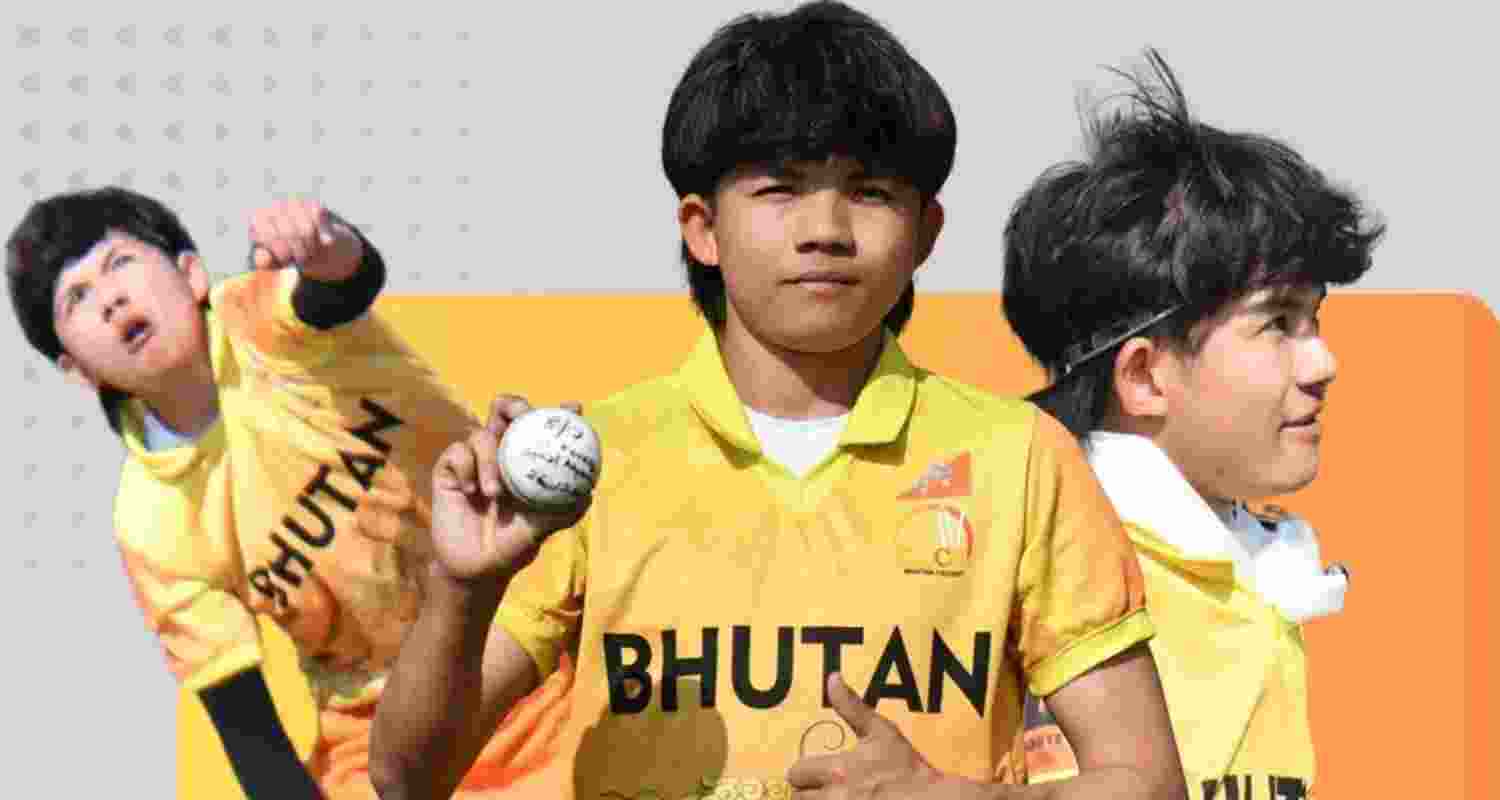 Bhutan's left-arm spinner Sonam Yeshey.