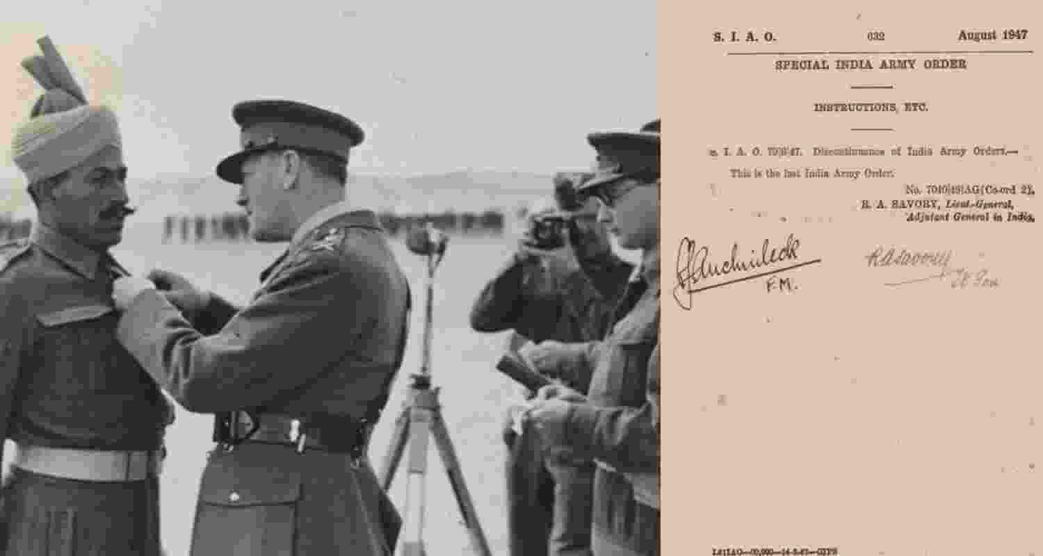 How British-led forces were split in 1947