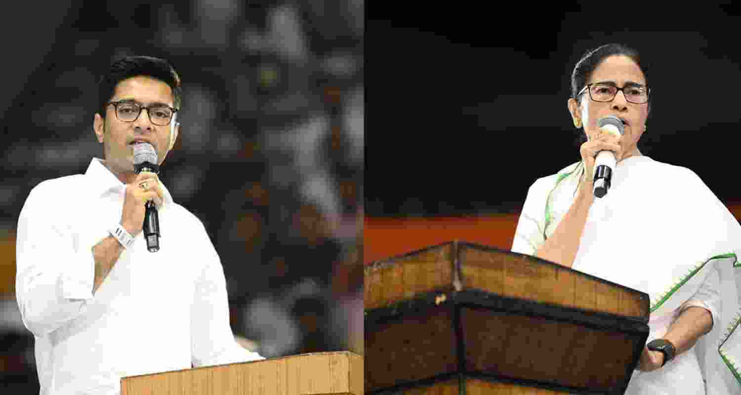 Mamata alone on TMC's July 21 rally posters, Abhishek opts out