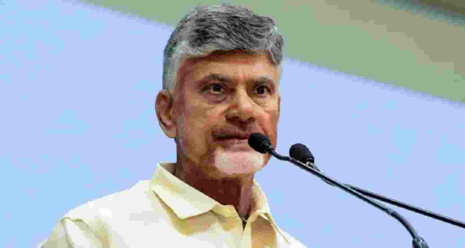 Andhra Pradesh Chief Minister N Chandrababu Naidu - file image. 
