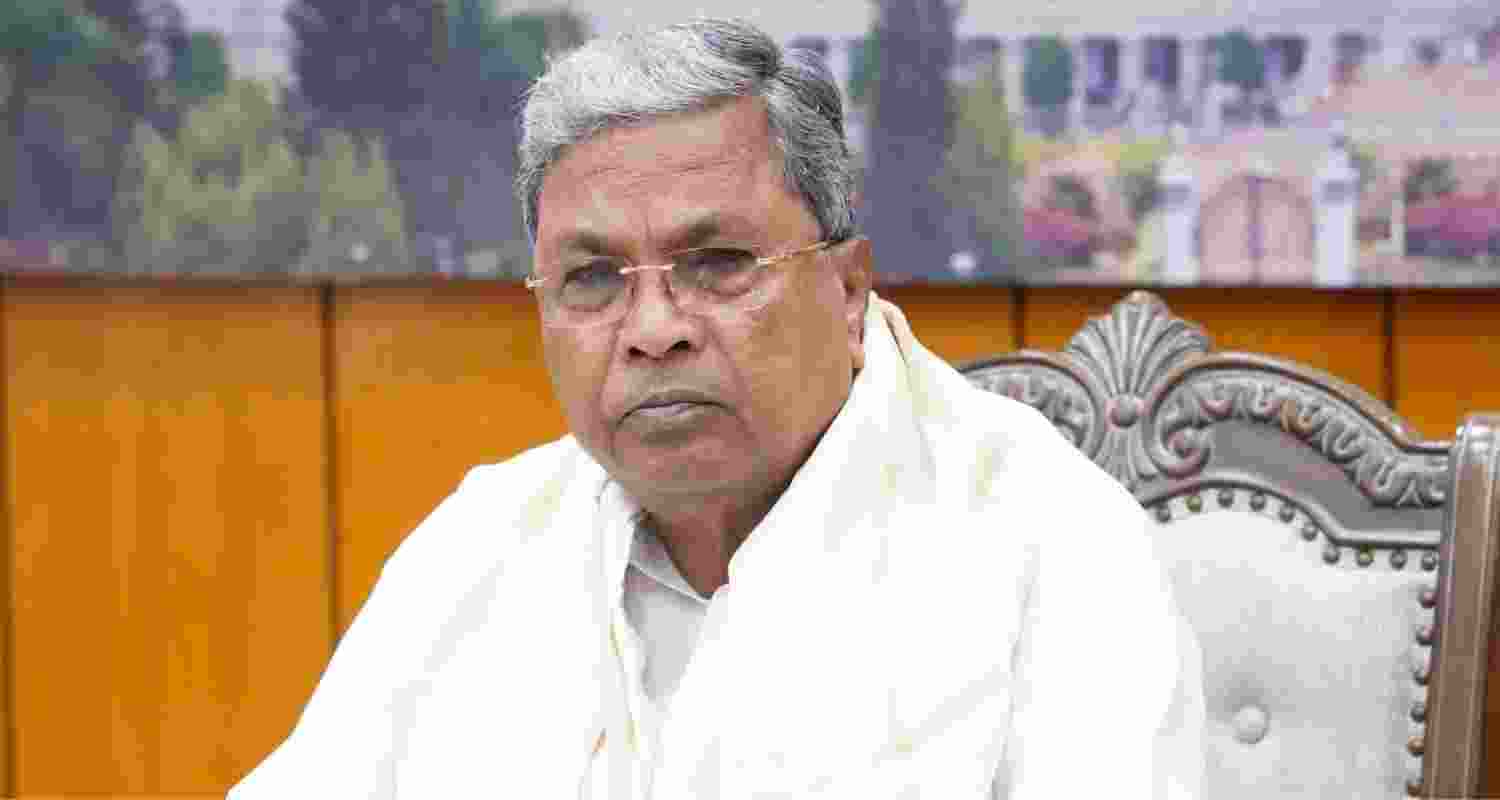 Karnataka Chief Minister Siddaramaiah - file image.