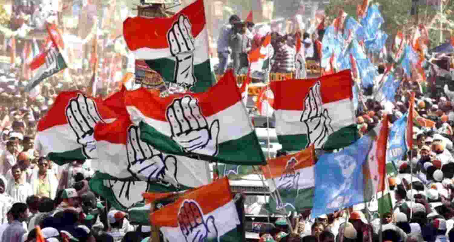 Congress flags.