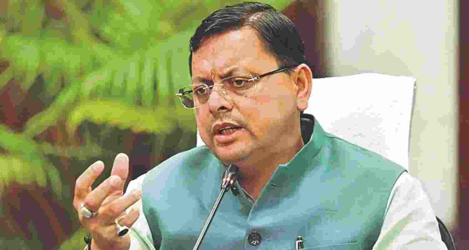 A file photo of Uttarakhand Chief Minister Pushkar Singh Dhami.