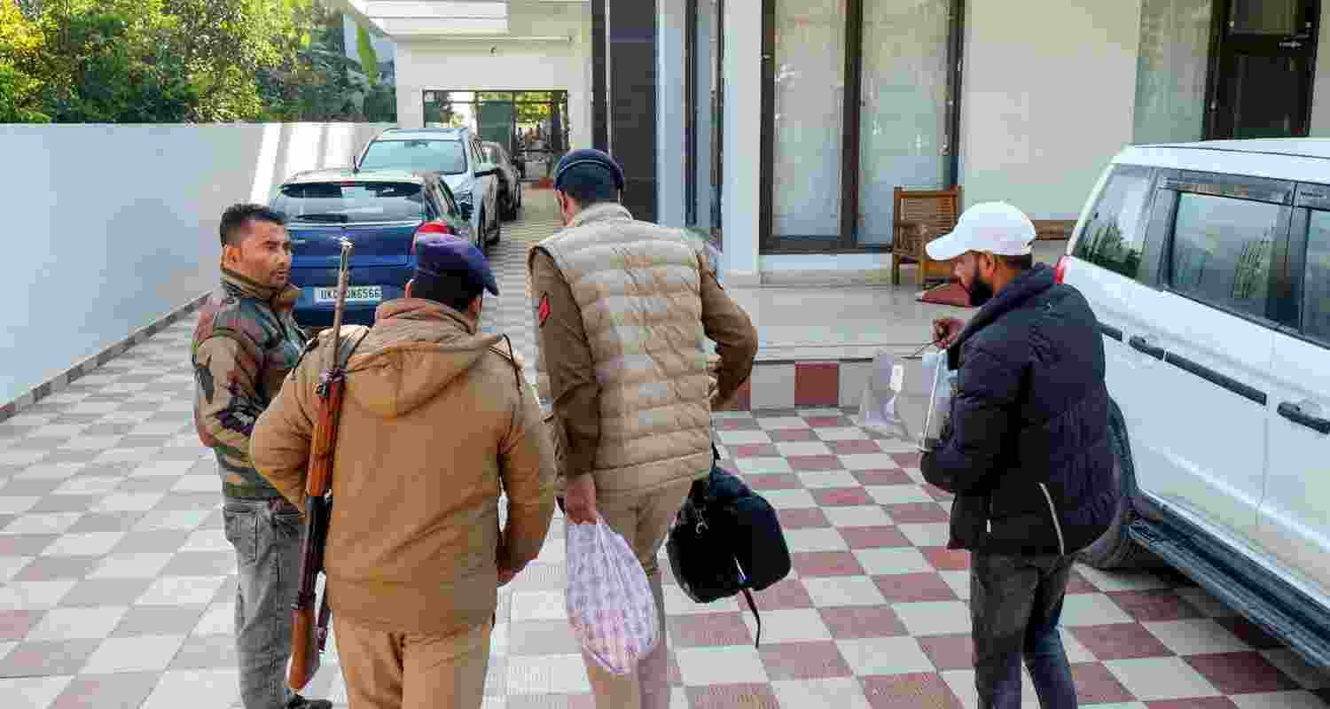 ED raids residence of Congress leader Harak Singh Rawat as part of a money laundering investigation. 