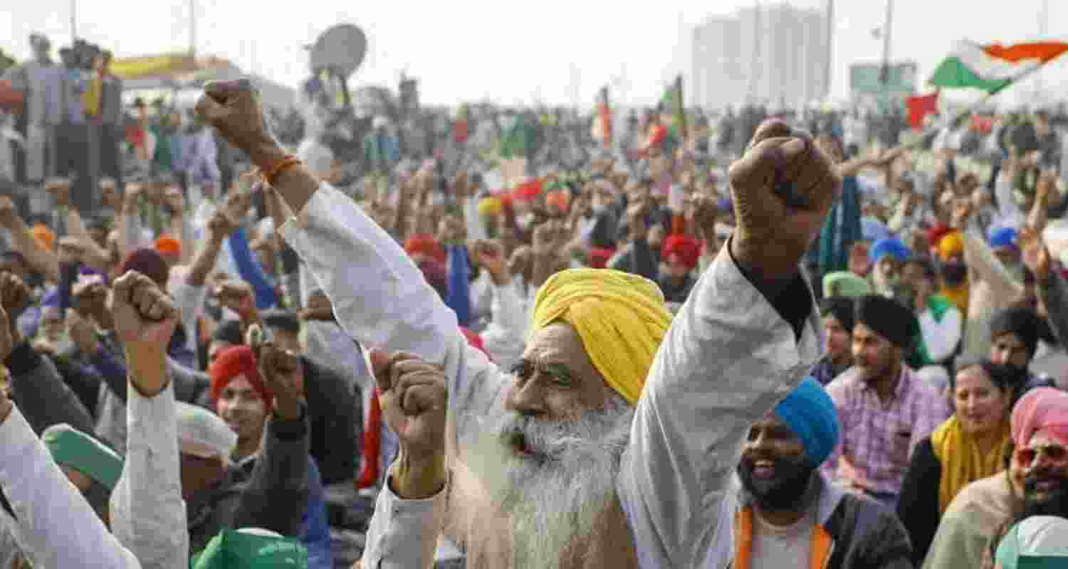 Protesting farmers.