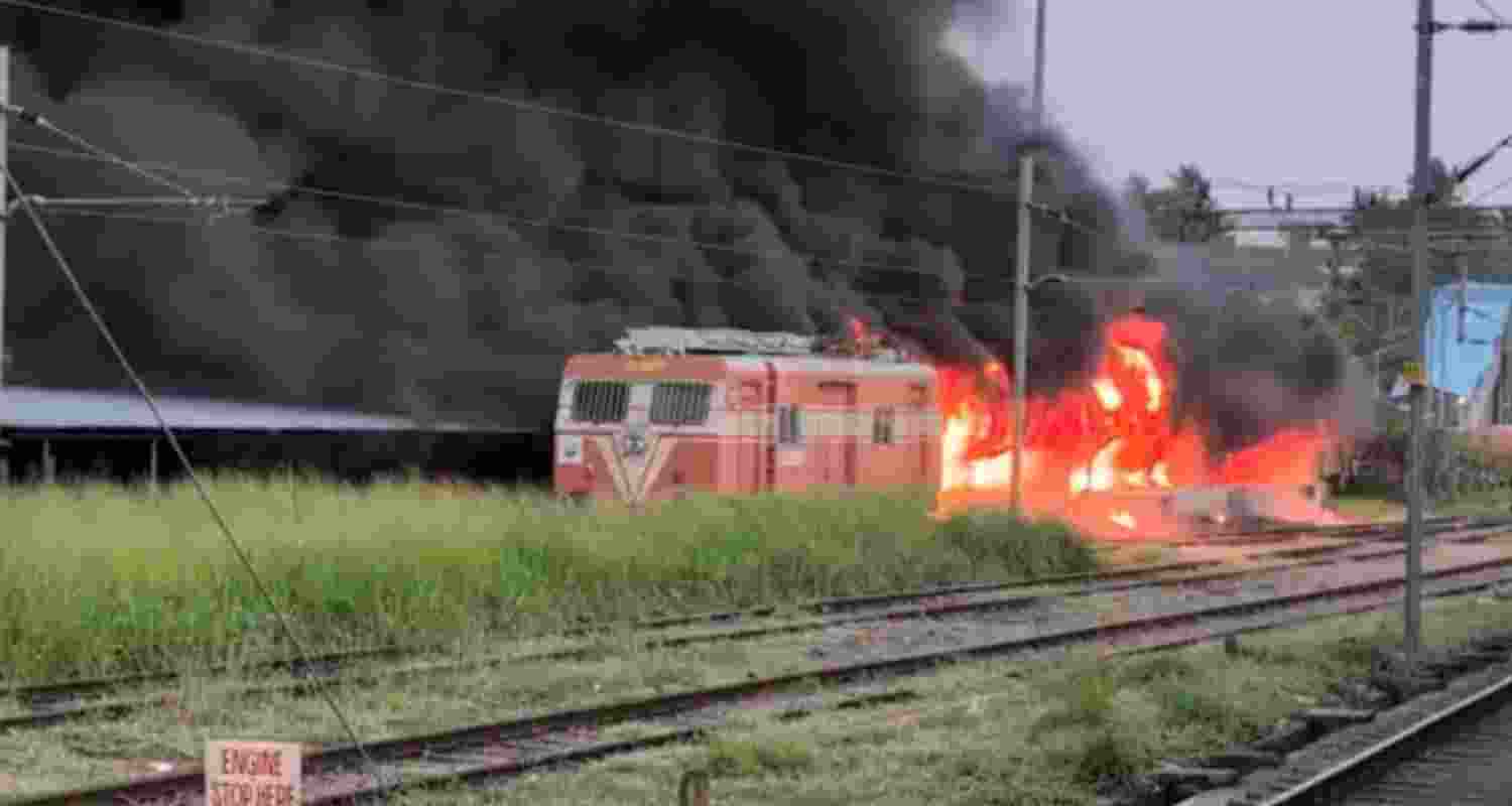The scale of the damage is significant, with roughly 250 motorcycles and scooters either partially charred or completely destroyed. 