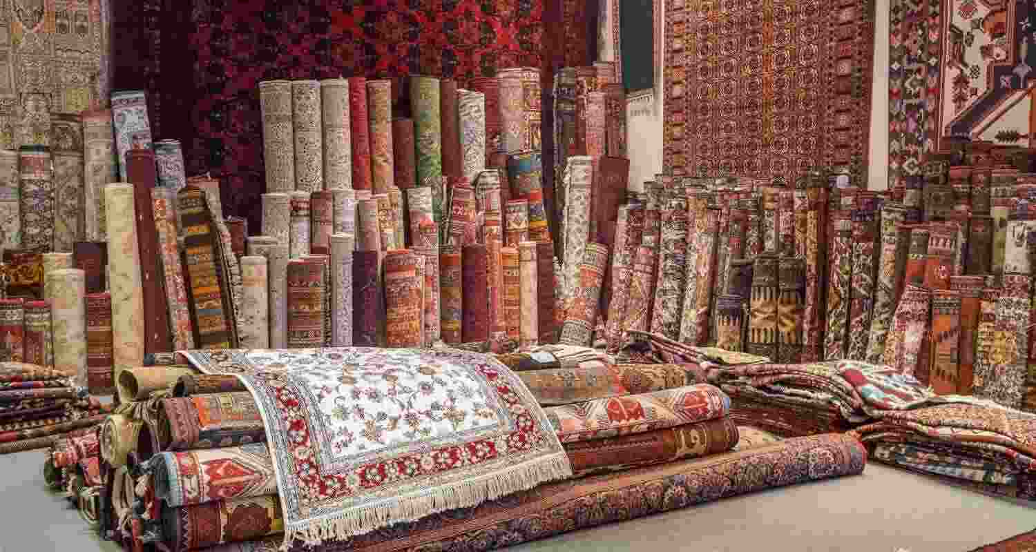 India's carpet exports in the last financial year were valued at ₹16,800 crore. Of this, 60 per cent was exported to the US and 40 per cent to European countries