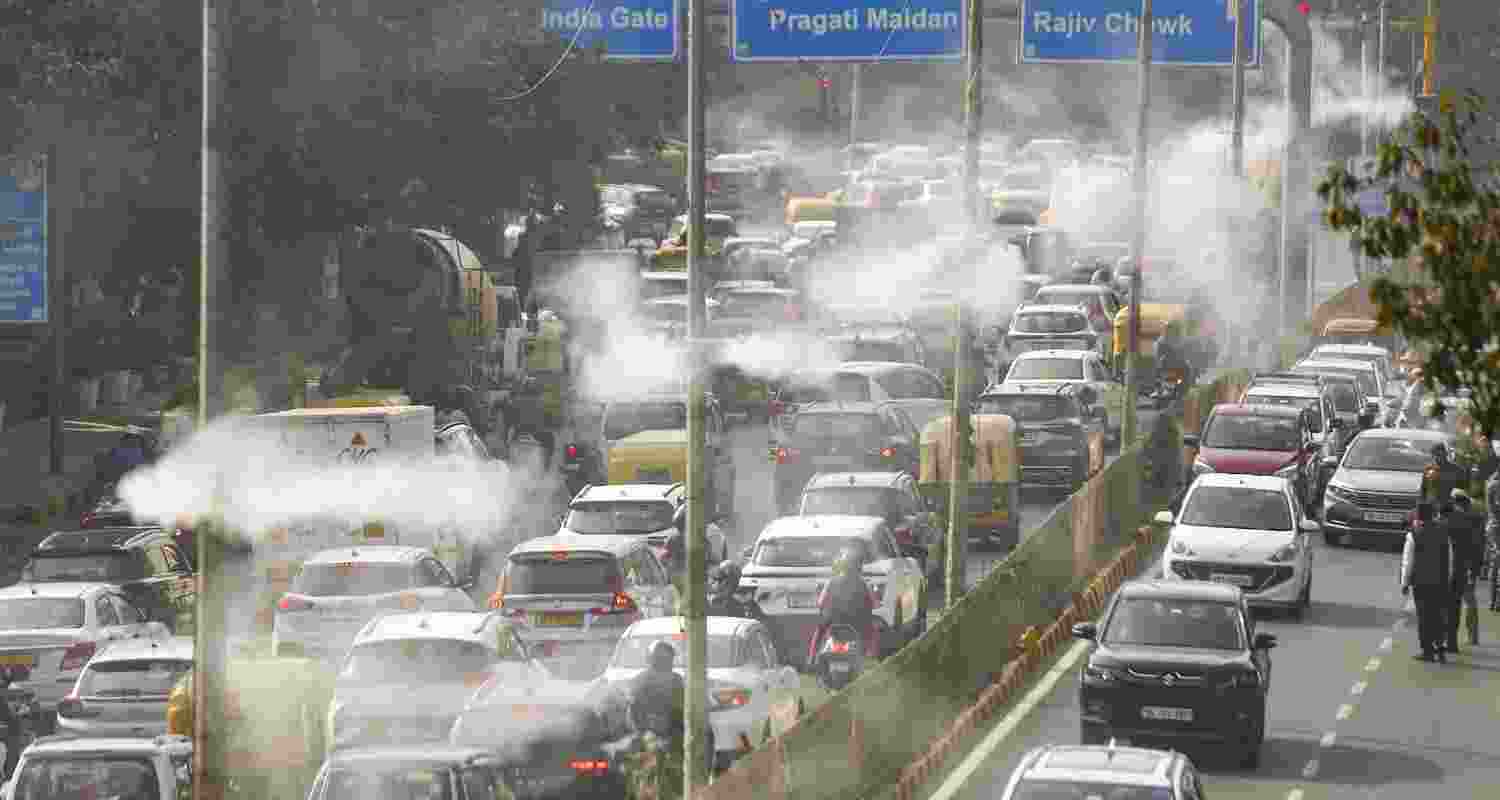 The air quality index (AQI) was recorded at 323 at 9 a.m. on Friday by the Central Pollution Control Board (CPCB), falling in the ‘very poor’ category