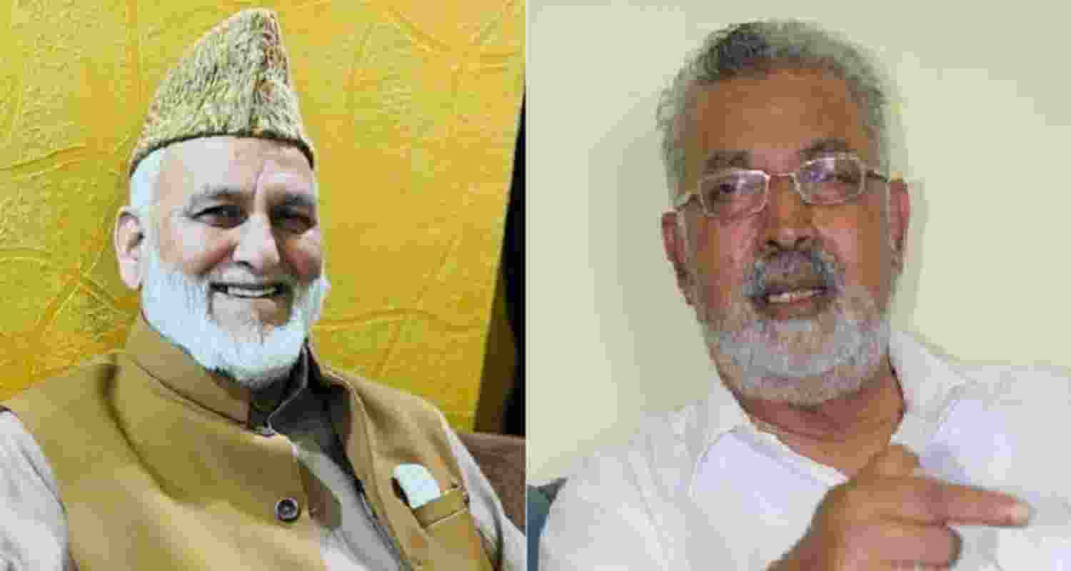 Former ministers GM Saroori and Taj Mohiuddin.