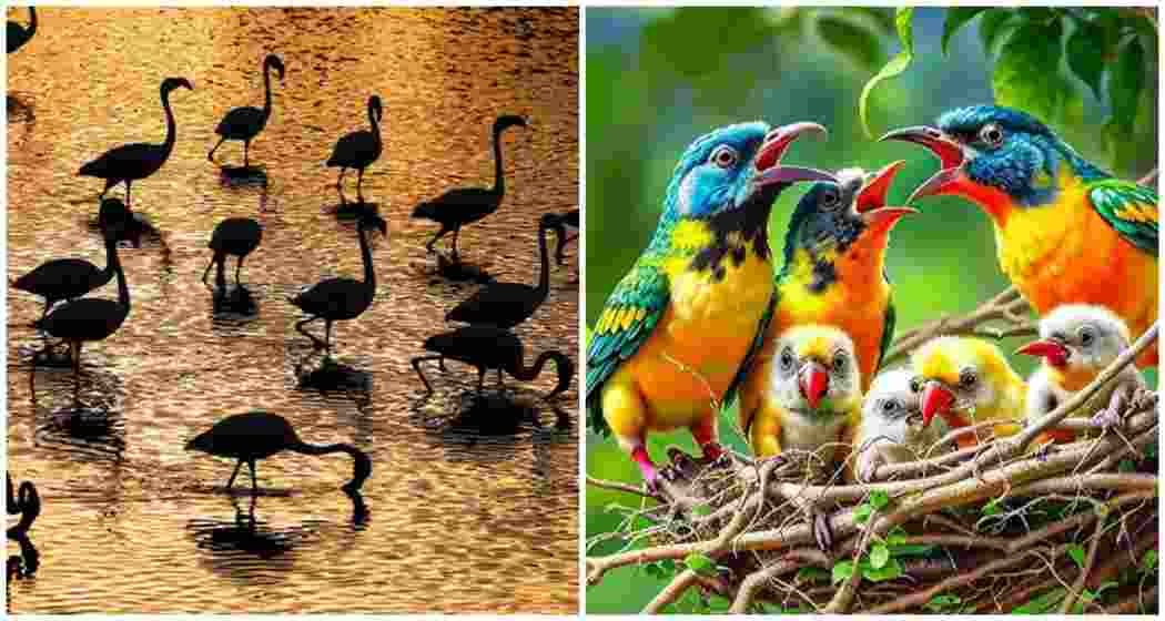 Nal Sarovar, Thol Lake, and Nada Bet, each home to over 50,000 local and migratory birds, stand as Gujarat's premier wetlands, attracting birdwatchers from across the globe.