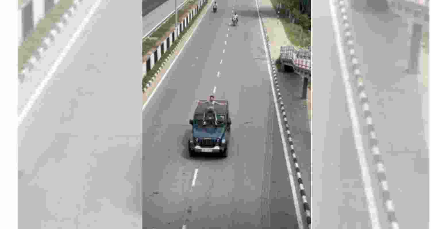 A video of a boy from Haryana sitting on a moving car's roof went viral.