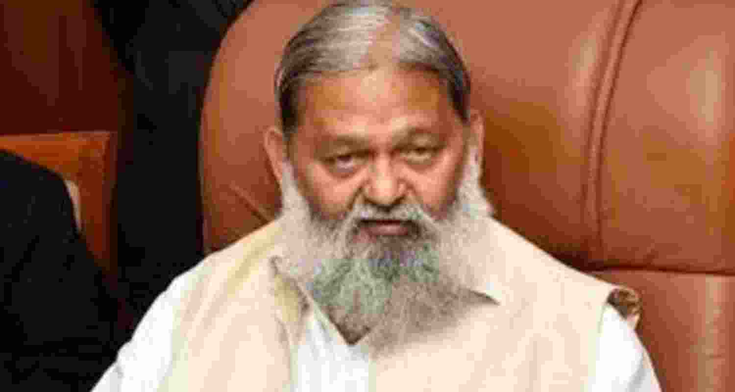Haryana energy minister Anil Vij.