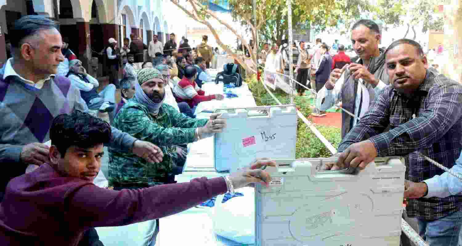 Elections were also held to elect presidents and ward members of four municipal councils -- Ambala Sadar, Pataudi Jatoli Mandi, Thanesar, and Sirsa.