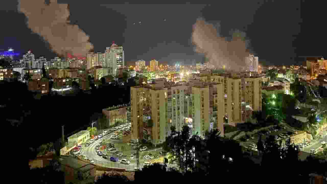 IDF claimed that five rockets launched from Lebanon hit the port city of Haifa. At least five people were injured when a rocket landed outside a restaurant.
