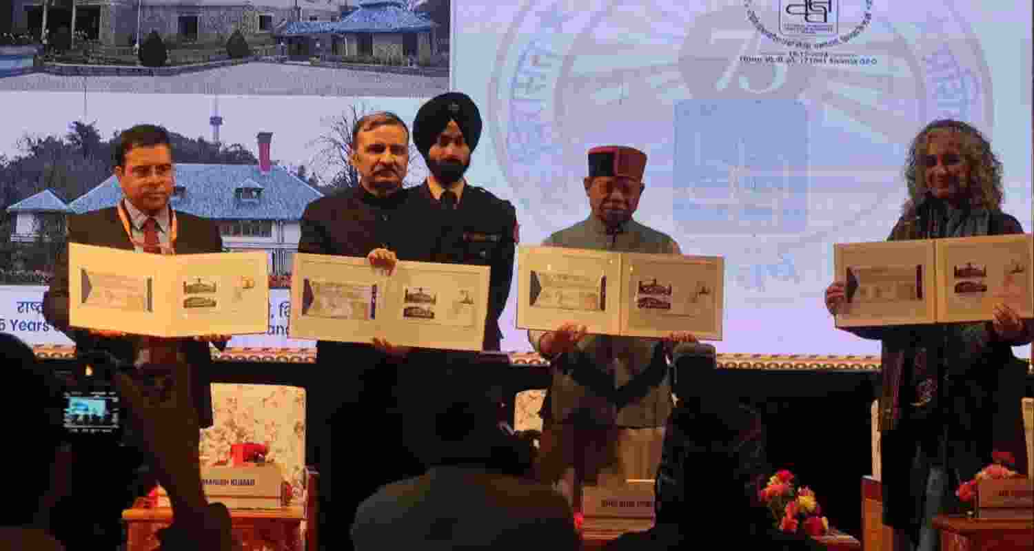 Himachal Pradesh Governor confers medals to 76 police and home guard personnel. 
