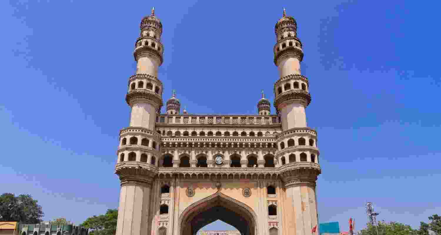 The iconic Char Minar monument in Hyderabad.