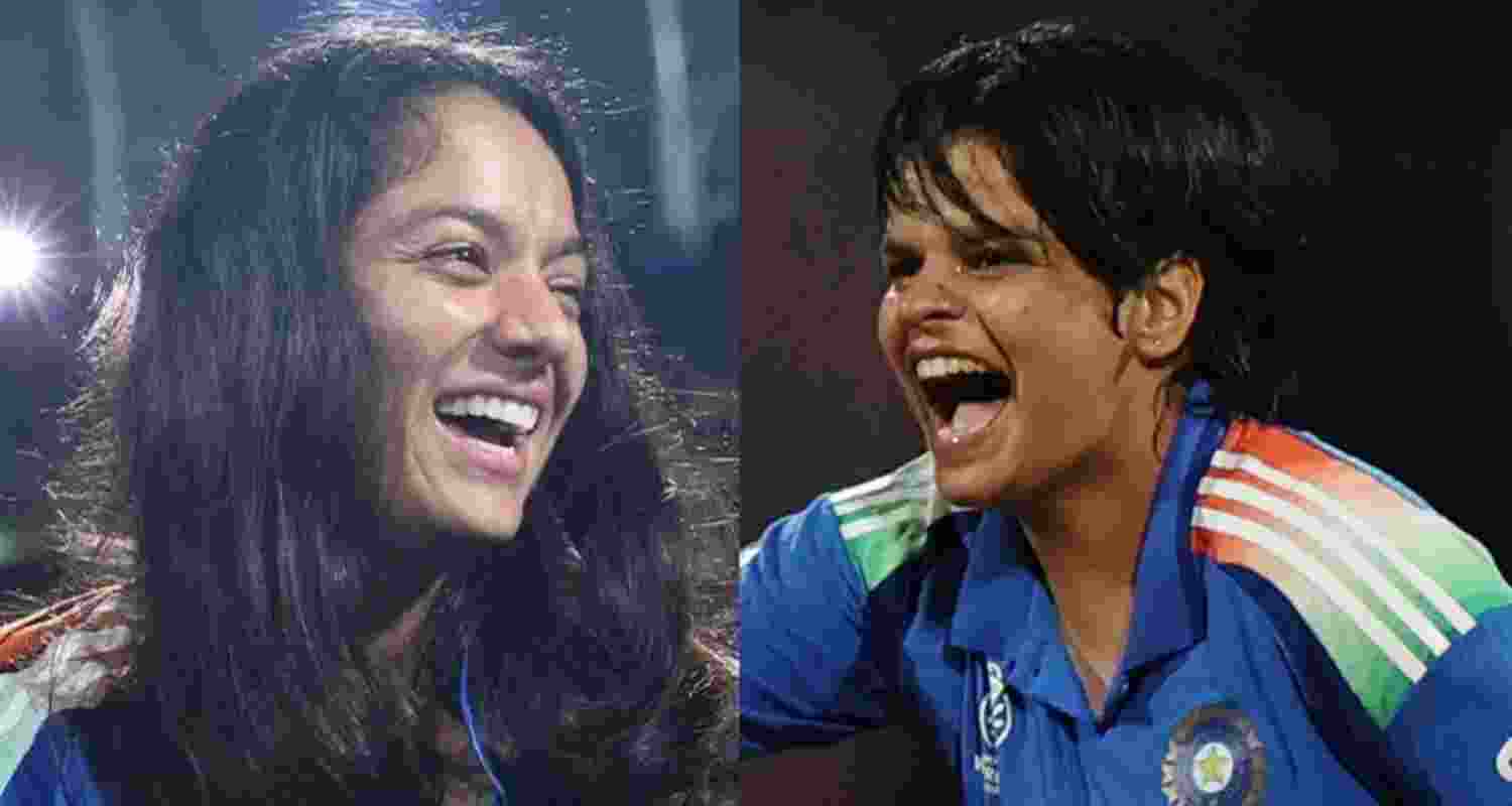 Pratika Rawal and (right) Shafali Verma.