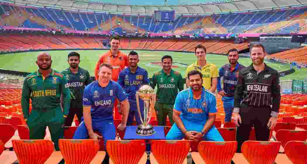 As per tradition, captains of all participating teams gather for a pre-tournament photo-op before the start of an ICC event. 