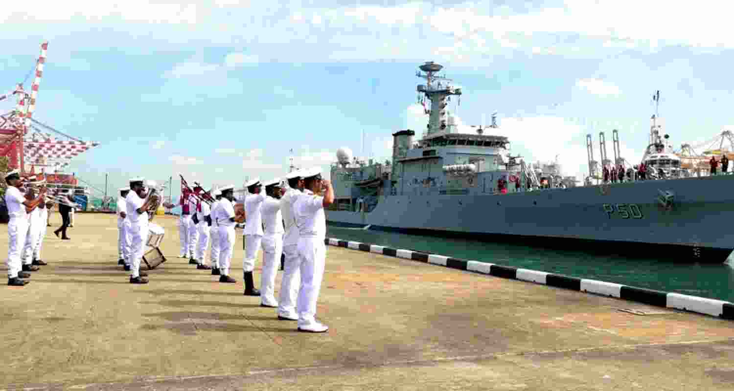 Indian Naval Ship INS Sukanya. 