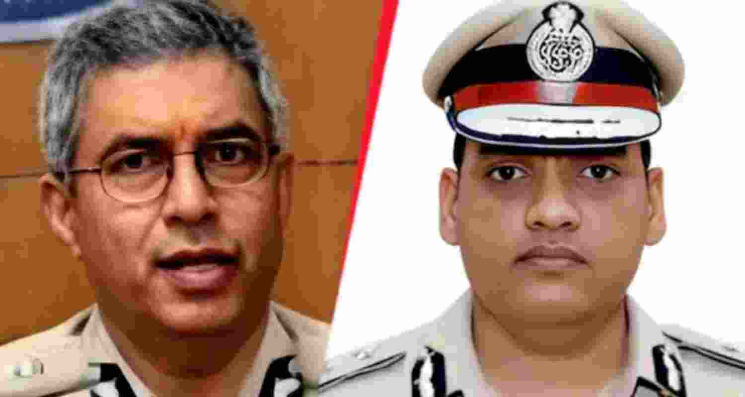 Haryana Director General of Police (DGP) Shatrujeet Singh Kapur (left) is one of the two top cops booked in the case.