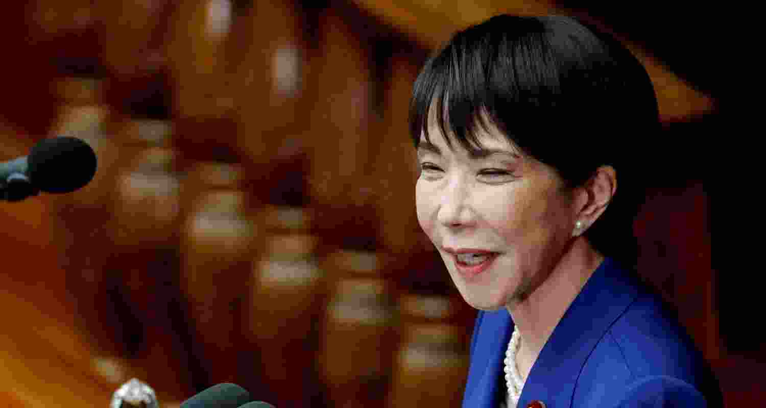 Japan's new Prime Minister Sanae Takaichi delivers her first policy speech in parliament, in Tokyo, Japan