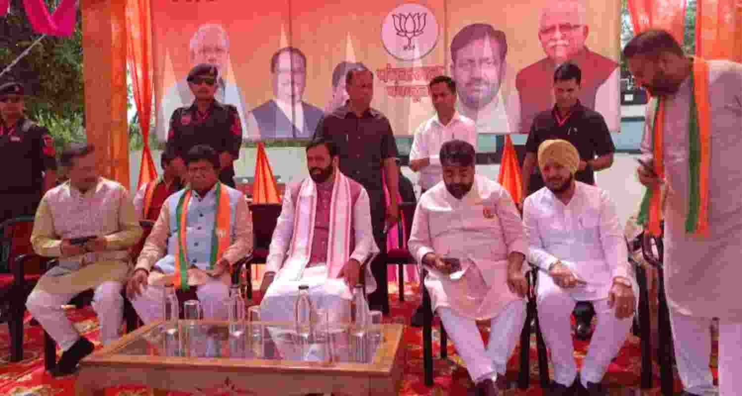 Three JJP leaders joined BJP today. 
