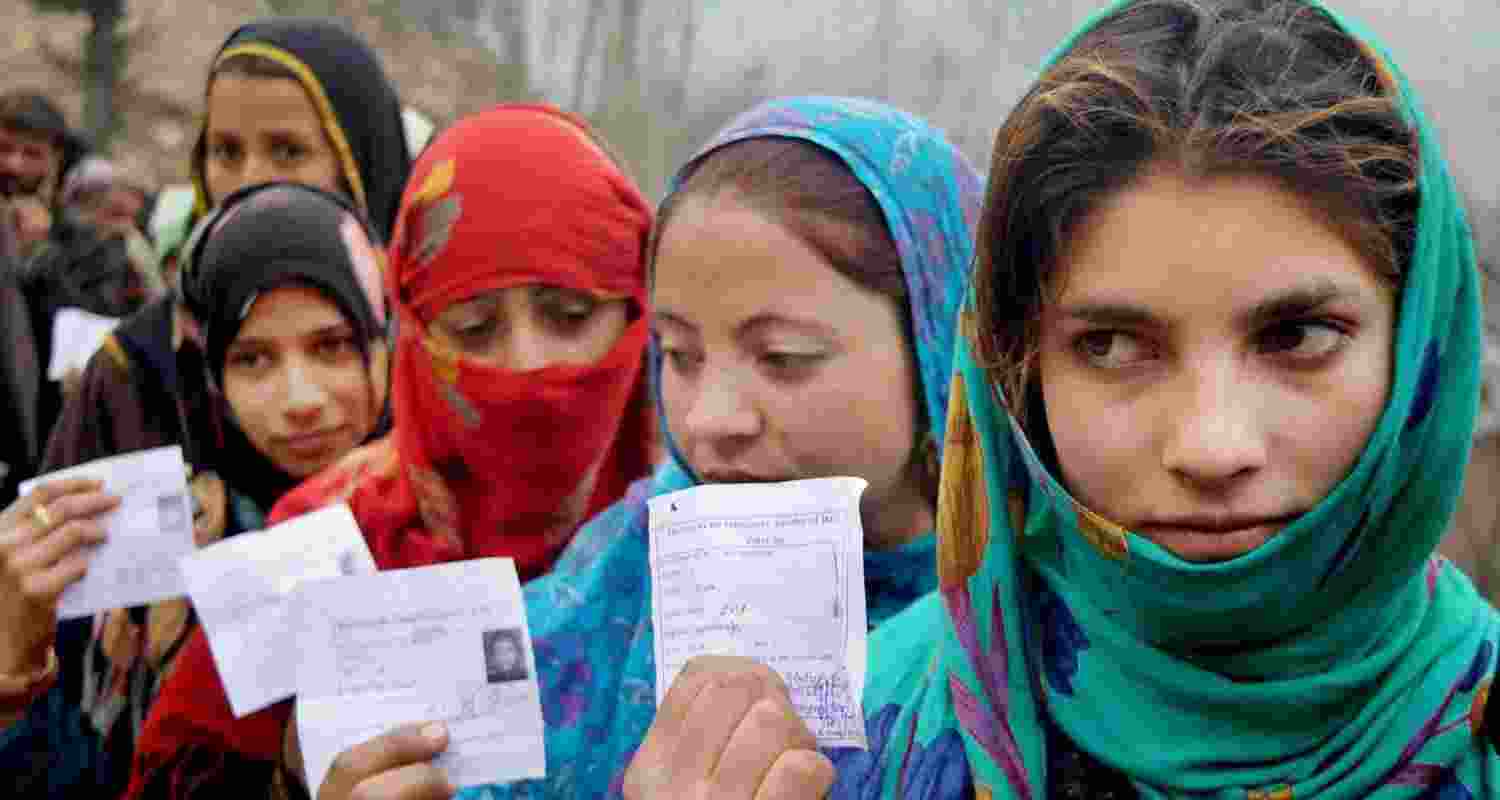 Women polling in Jammu and Kashmir. File Photo.