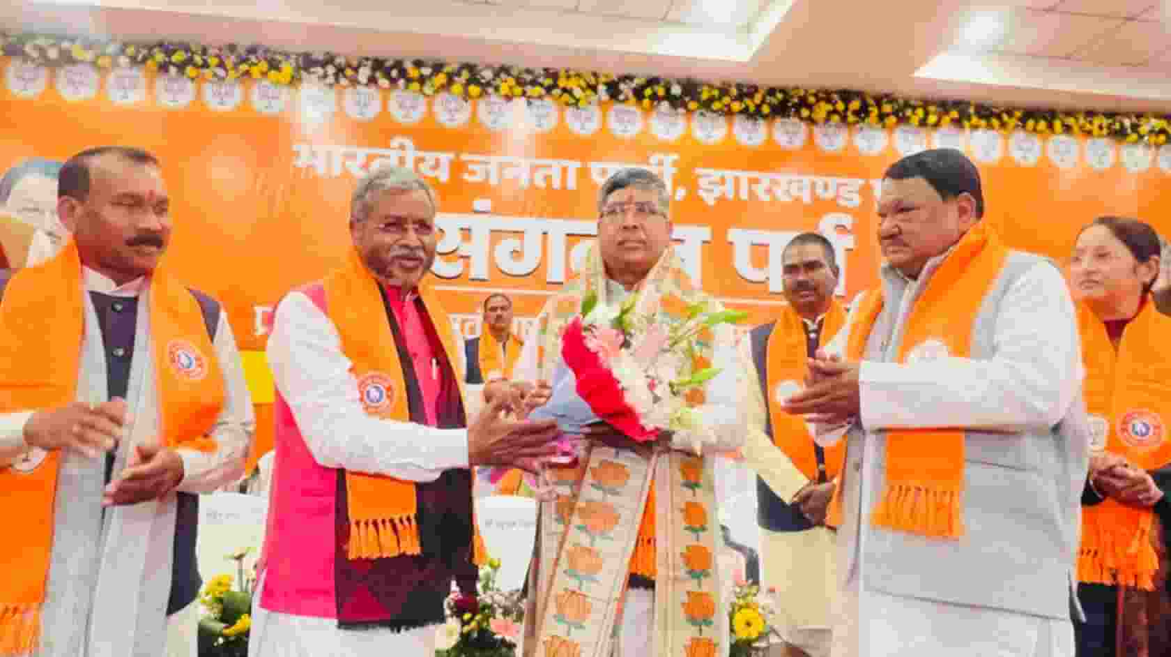 Prof. Aditya Sahu takes charge as Jharkhand BJP president