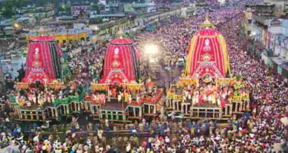 Rath Yatra at Jagannath Puri temple.