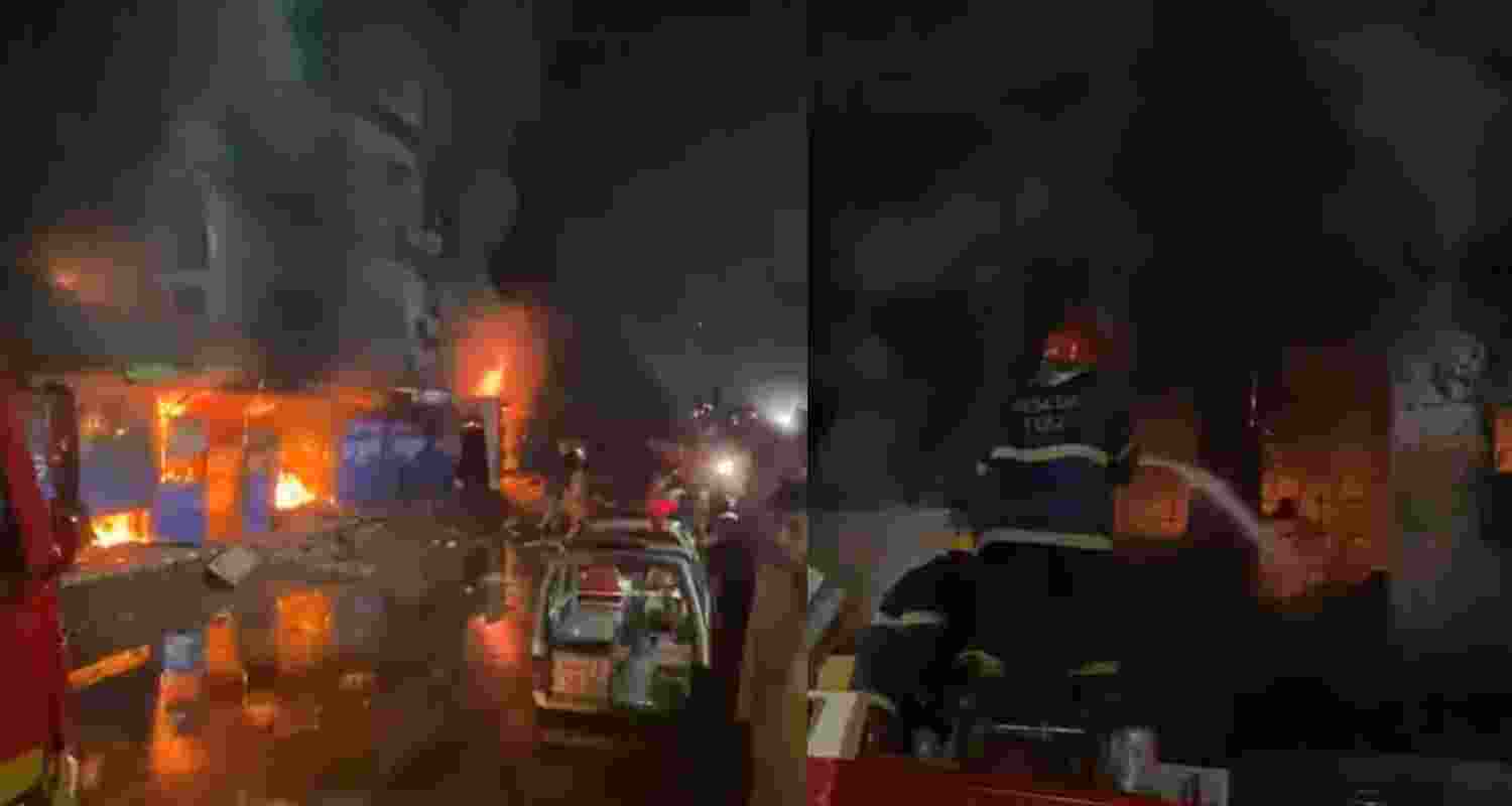 At least 26 killed and 81 missing after a massive fire at Gul Plaza in Karachi.
