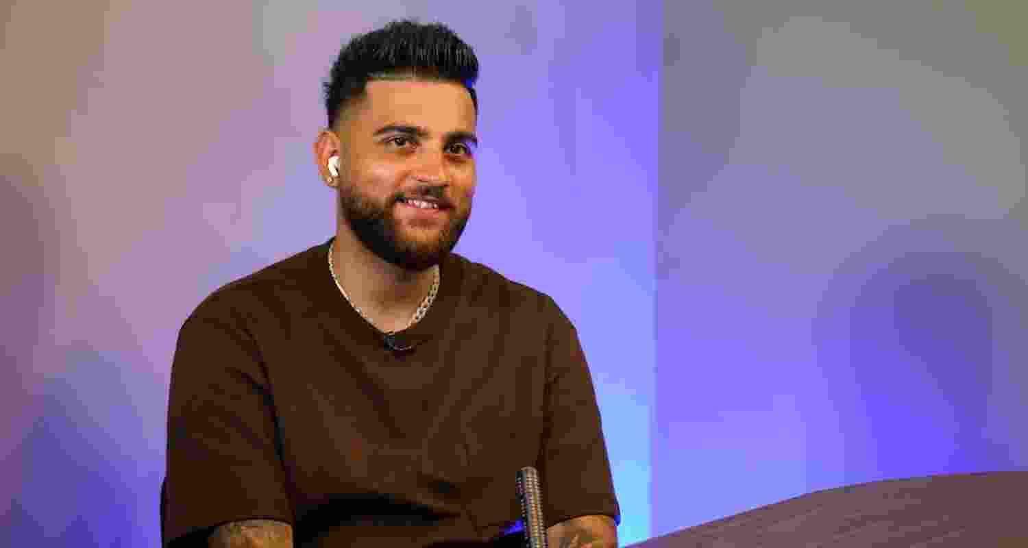 Karan Aujla at an interview.
