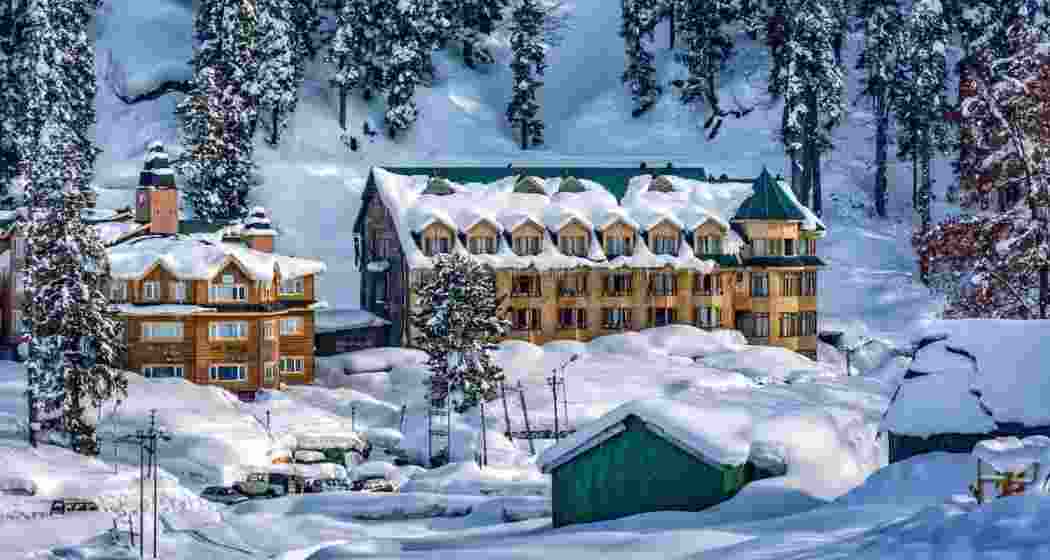 Kashmir's higher reaches witnessed fresh snowfall, while rainfall in the plains brought relief to the valley on Friday. File photo.