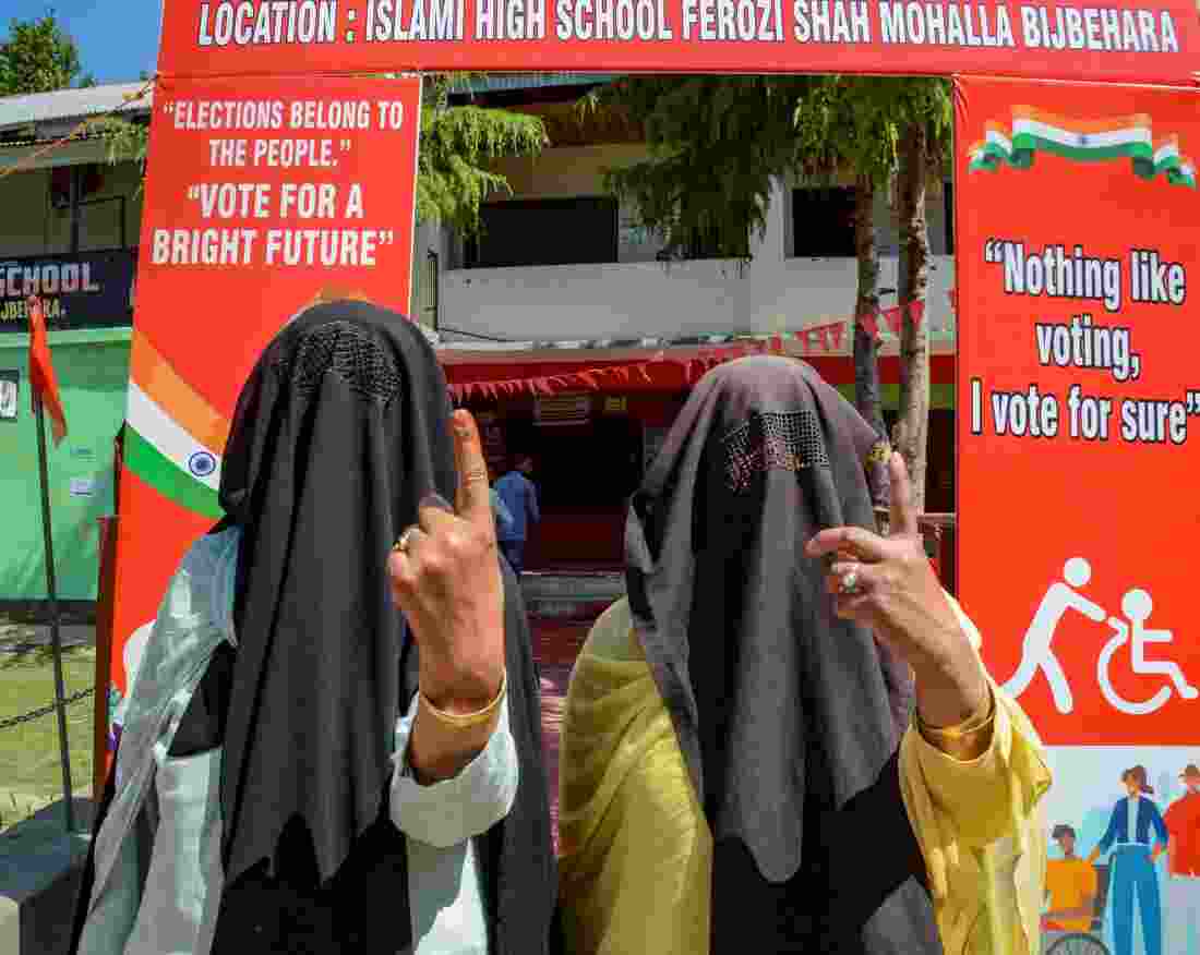 'The roots of democracy are being strengthened, and people are participating,' he said after casting his vote in the Capital on Saturday.