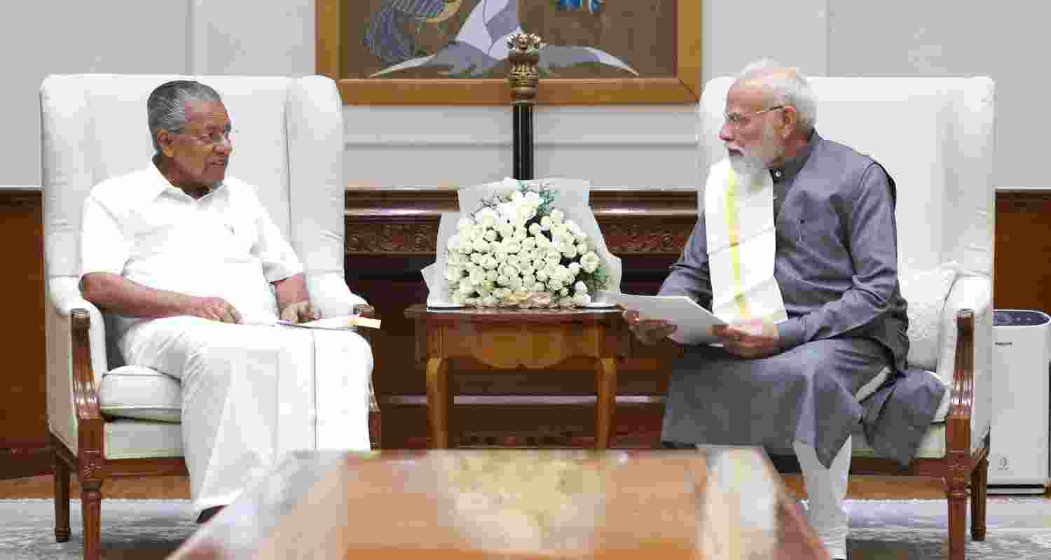 Kerala CM Pinarayi Vijayan meets PM Modi on Friday, discusses development projects for state.