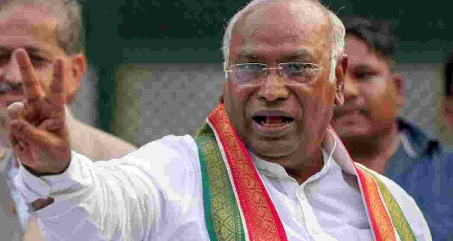 Congress President Mallikarjun Kharge. 