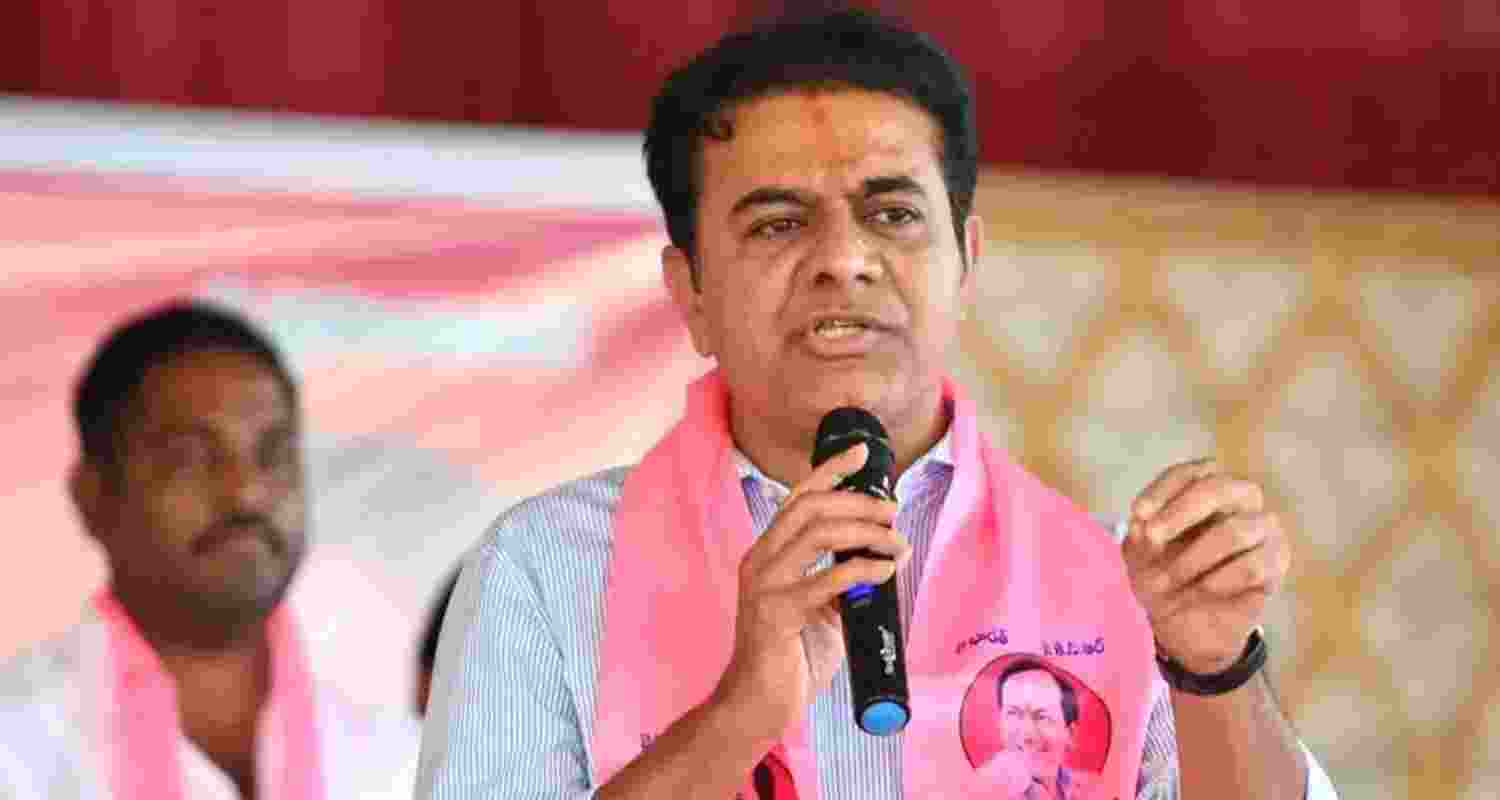 Bharat Rashtra Samithi working president KT Rama Rao.