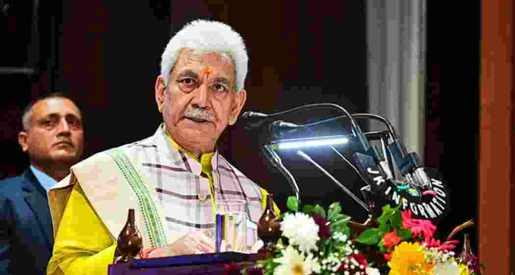 File photo of Jammu and Kashmir Lieutenant Governor Manoj Sinha.