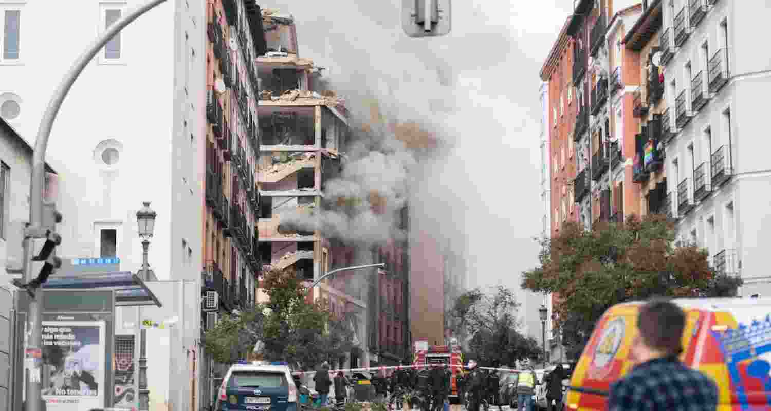 Tragedy in Madrid: Gas odour reported before blast, electrician inspecting boilers killed in explosion.