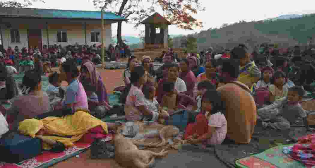 Following the alleged killing of a man by militants, homes were burned, and more than 200 members of the Meitei community have been relocated to a relief camp. Heightened security measures are now in place.