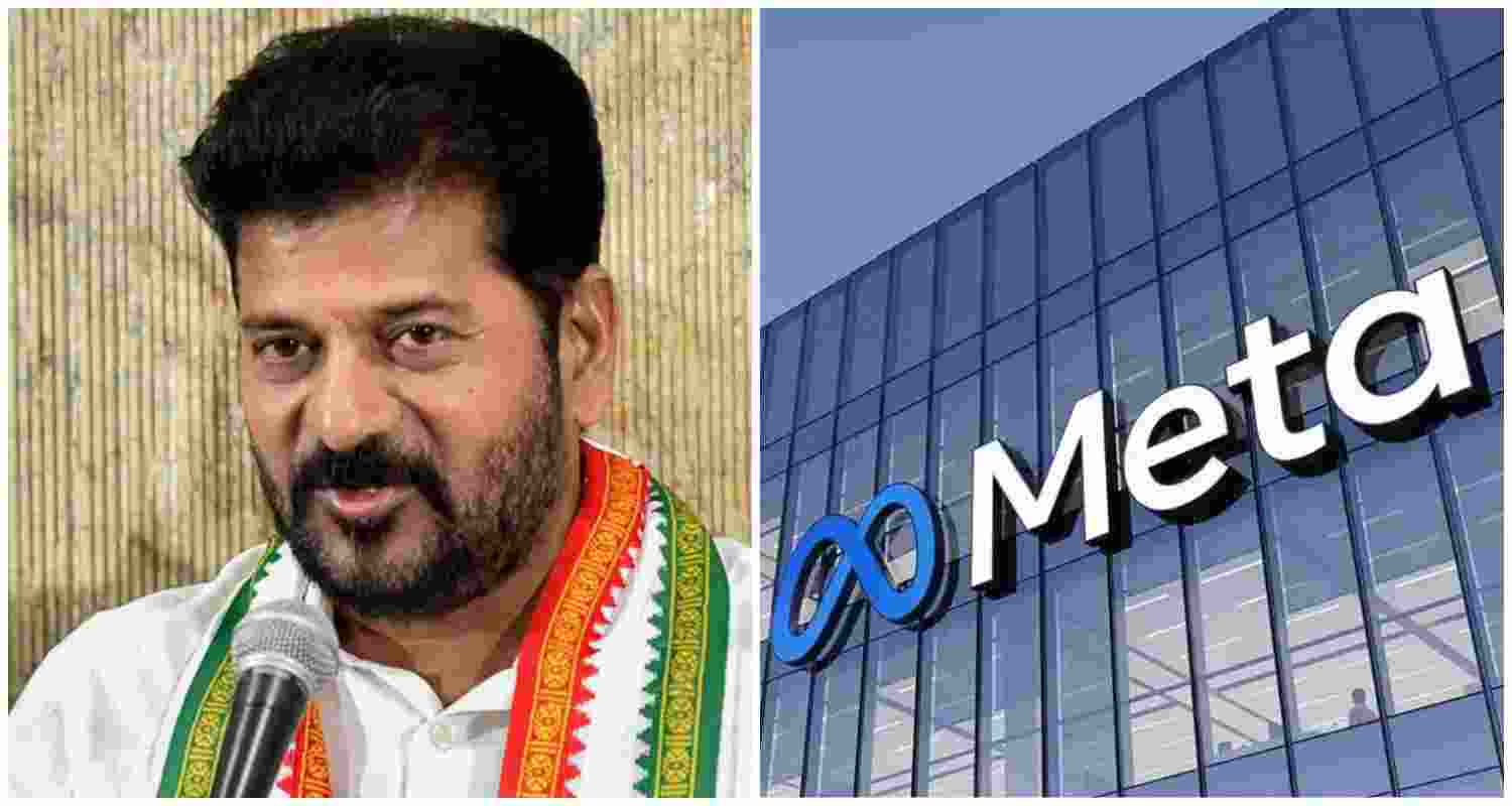 File photo of Telangana CM Revanth Reddy. Representative image on right.