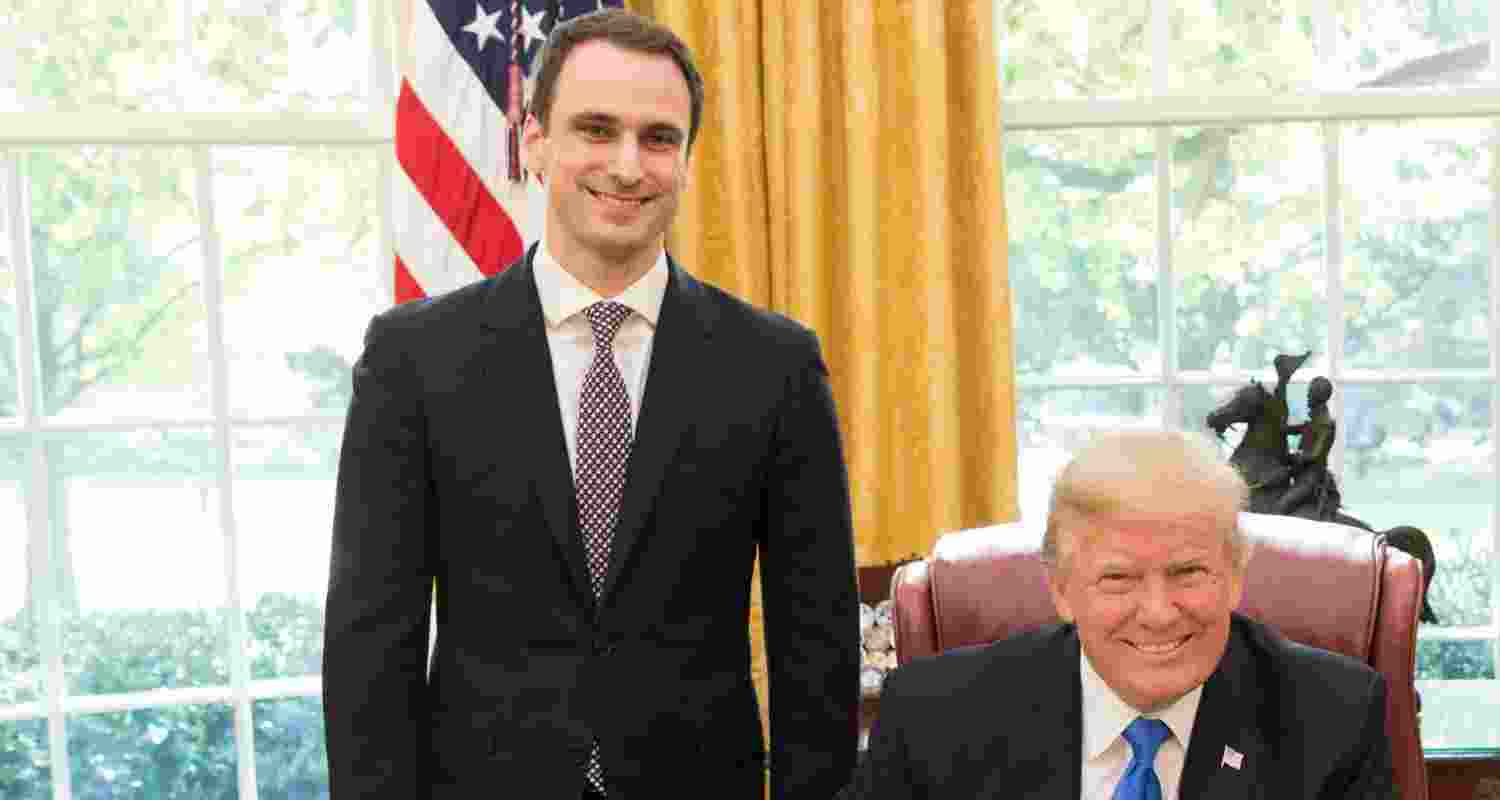 US President Donald Trump and Michael Kratsios, director of the White House Office of Science and Technology Policy. Image: X