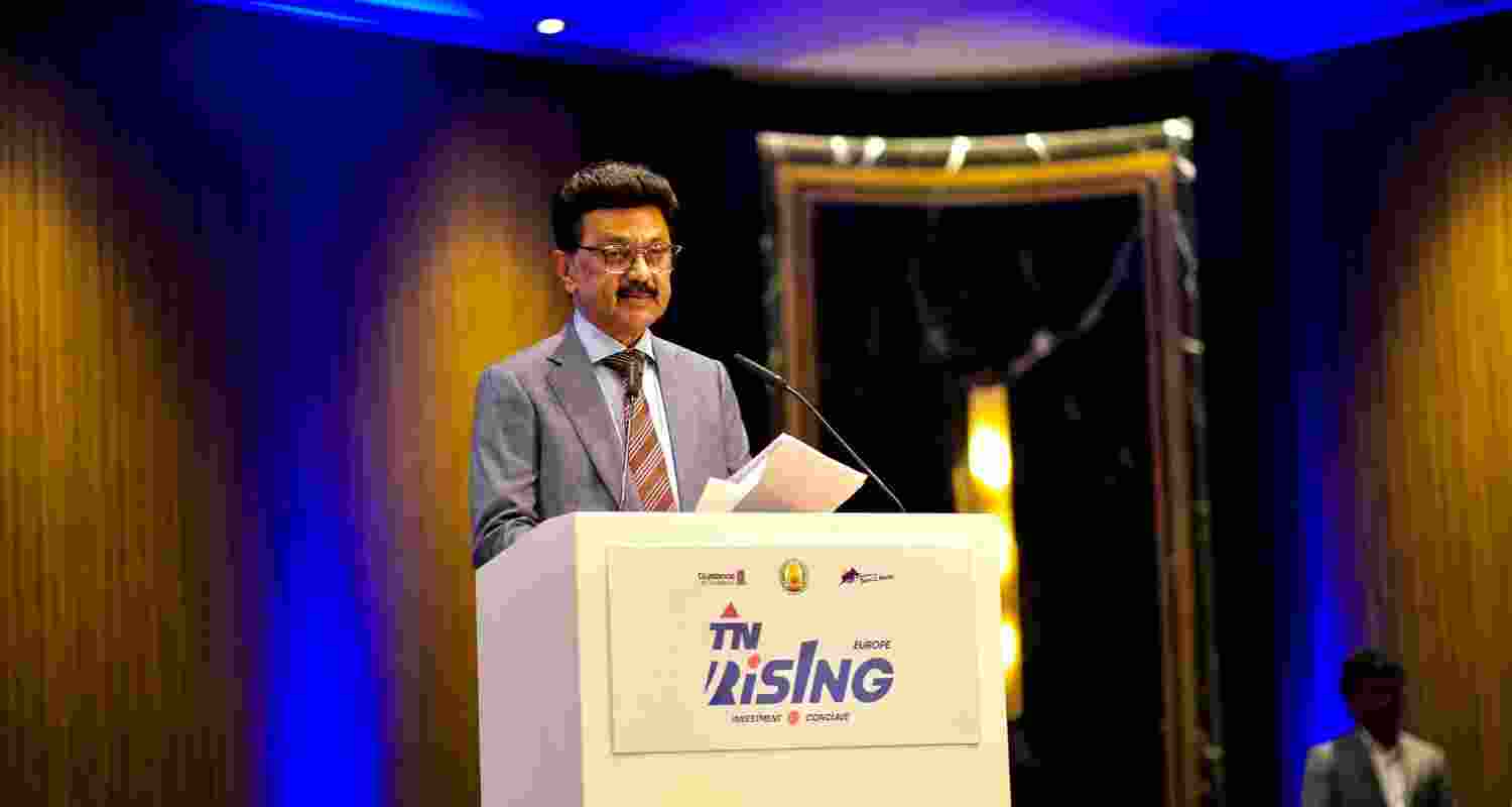 Tamil Nadu Chief Minister MK Stalin at Germany Investment Conclave.
