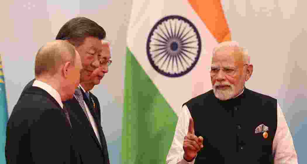Russian President Vladimir Putin, Chinese President Xi Jinping and India's Prime Minister Narendra Modi at the Shanghai Cooperation Organisation (SCO) Summit 2025 in Tianjin, China on September 01, 2025. {Photo by Press Information Bureau (PIB)}
