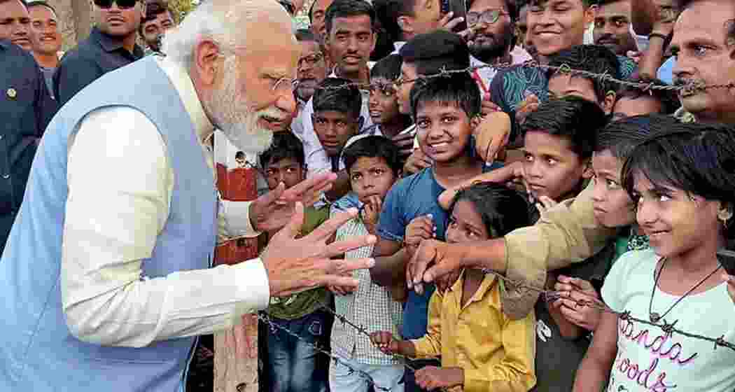 PM Modi spoke about his Navratri fasting routine, during which he abstains from food and drinks only hot water for nine days. 