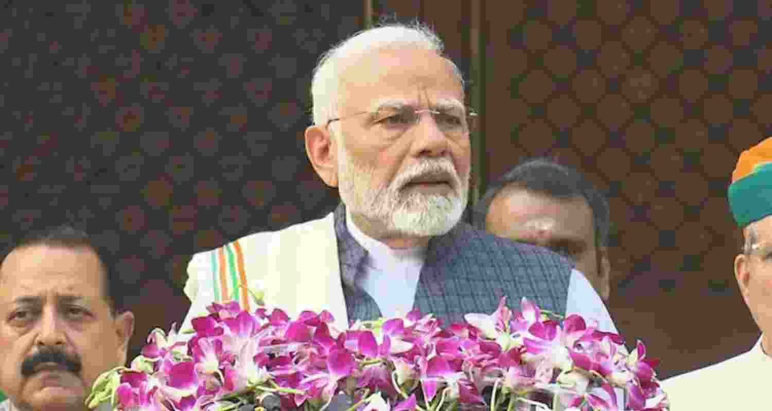 PM Modi speaks to the media before the winter session of Parliament begins.