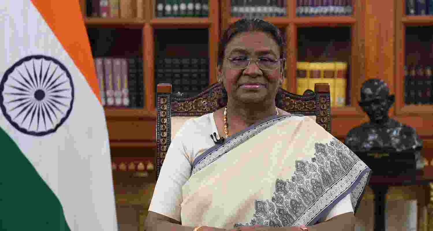 President Droupadi Murmu. President Droupadi Murmu.