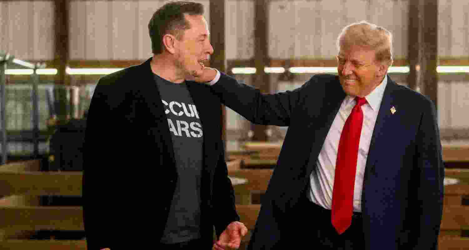 US-President elect Donald Trump with billionaire Elon Musk. Image: 