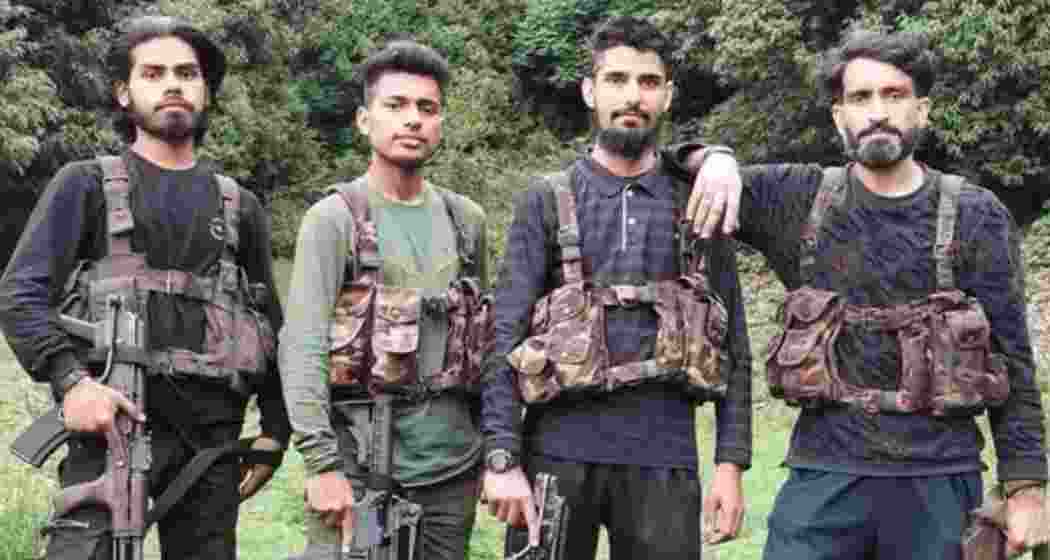 Photographs of the terrorists released by security agencies after the deadly Pahalgam attack that claimed 28 tourist lives in Baisaran meadow on Tuesday.
