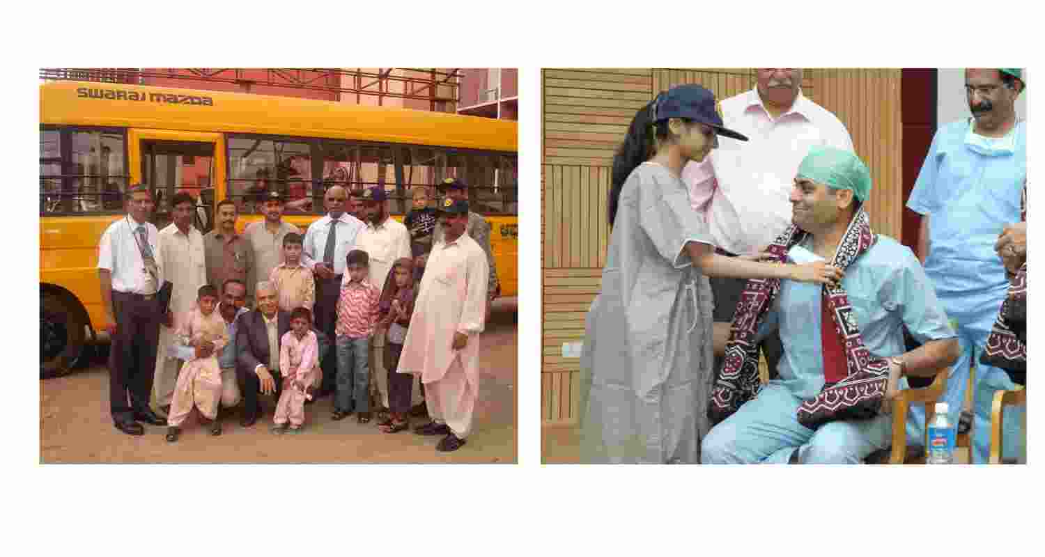 Indian doctors with Pakistani patients.